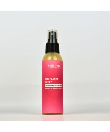 Uhuru Naturals Rice Water Spray - Nature's Protein Treatment (4 oz) - pH Balanced - We have perfected our Fermented Rice Water to a Science for an exact period of time 4 Maximum Benefits 4 Fl Oz (Pack of 1)