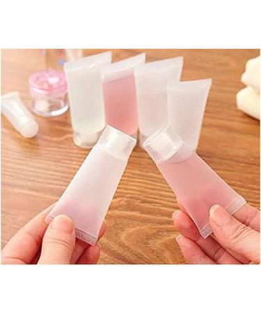 20PCS 5ML Clear Empty Refillable Plastic Soft Tubes Cosmetic Sample Bottles Jars Travel Makeup Travel Container with Screw Cap For Lip Gloss Balm Body Lotion Shower Gel Shampoo - Buy Online on GoSupps.com