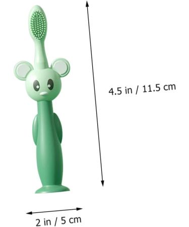 Buy Healvian Silicone Toothbrush Set for Toddlers - Extra Soft Infant Toothbrush with Suction Cup & Cleaning Brush | International Shipping Available - Buy Online on GoSupps.com