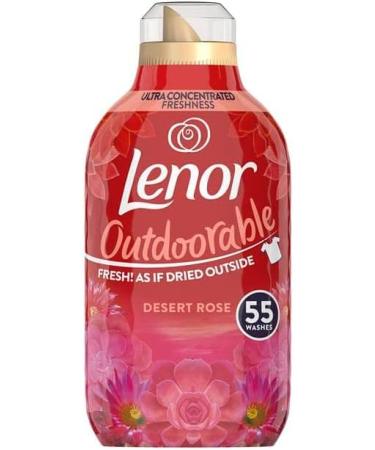 Lenor Outdoorable Fabric Conditioner Ultra Concentrated Freshness Desert Rose 55w 770ml + Our Gift for You: Organza Small Bag: 9x7x0.1cm - Buy Online on GoSupps.com
