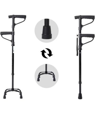 Aluminum Forearm Crutches for Seniors with Led Light Adjustable Walking Stick Ight Telescopic Balanced Mobility Aid Warm Life Bathing in Sunlight - Buy Online on GoSupps.com