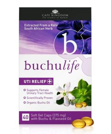 Buchulife UTI Relief Capsules | Rapid and Lasting Results | Prevents Recurring UTIs | with Powerful Buchu Extract | Maintains Urinary Tract Health | for Bladder Infections | Cystitis | Prostatitis