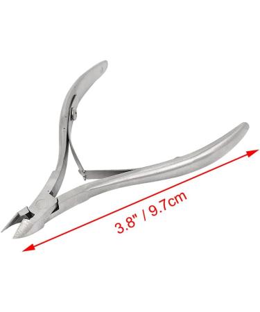 uxcell Silver Tone Stainless Steel Dead Skin Cuticle Pusher Remover Scissors - Buy Online on GoSupps.com