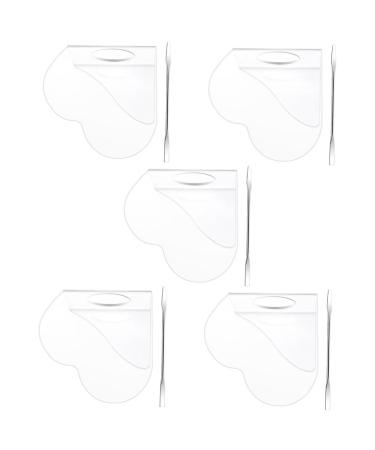 HOMSFOU 5 Ensembles Palette de beaut Plaque Se maquiller Palette de Fond de Teint Palette de m lange de Fond de Teint Plateau de m lange de Fondation Acier Inoxydable