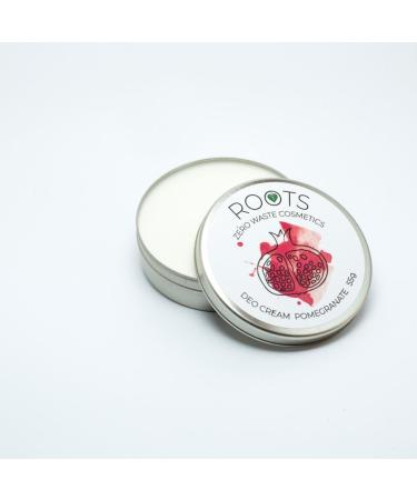 ROOTS Zero Waste Cosmetics POMEGRANATE ROOTS Natural Deodorant Cream Zero Waste Cosmetics