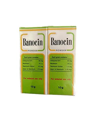 Banocin Antibiotic Powder Infected Cuts Wounds T - Pack Of 2