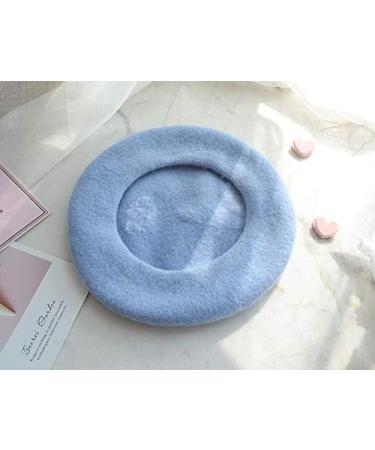 Kmiunty Handmade White Cloud Wool Beret Hat - Women's Winter Warm Cap - Buy Online on GoSupps.com