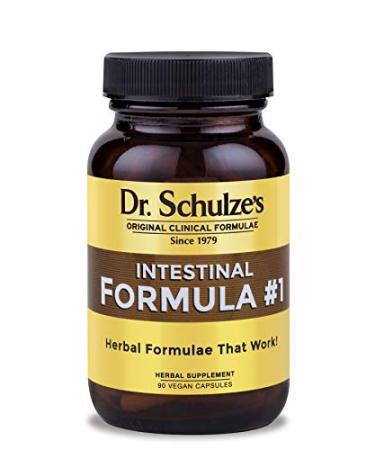 Dr. Schulze's Intestinal Formula #1 Colon Bowel Cleanse Laxative Capsules, 90 Count (90 Capsules)