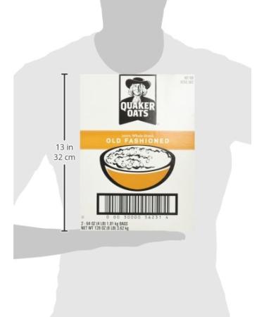 Quaker Old Fashioned Rolled Oats - Non-GMO, 2 x 64oz Bags, 90 Servings - Buy Online on GoSupps.com