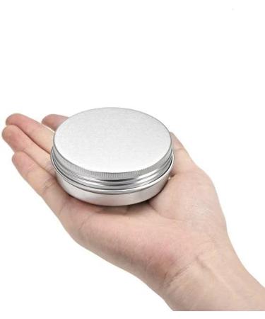 1Pc Silver Small Aluminum Tin Can with Lid Metal Round Tins Containers Screw Lid Round Tin Jar Container Bottle for Cosmetic Lip Balm Cream(50g) Refillable Containers Jars Tools and Accessories - Buy Online on GoSupps.com