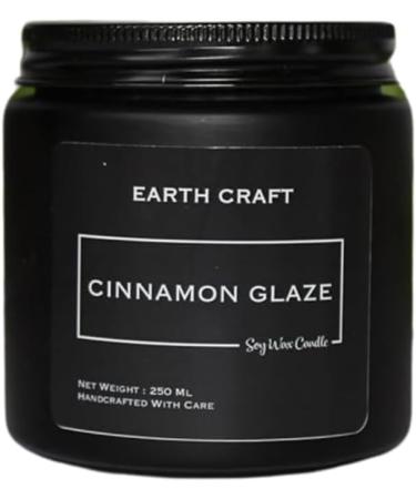 Earth Craft Aromatherapy Scented Candles | Handmade Soy Candles for Home D cor | Non-Toxic & Smokeless Cinnamon Glaze Aroma - Buy Online on GoSupps.com