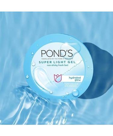 P.O.N.D. S Super Light Gel Moisturizer 100ml - Hydrating Oil-Free Formula with Hyaluronic Acid & Vitamin E for Glowing Skin 24Hr Hydration Instant Absorption - Buy Online on GoSupps.com