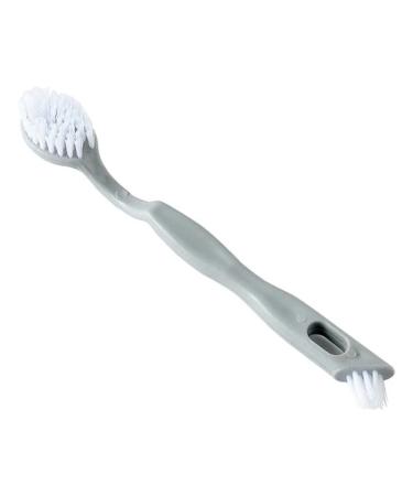 Home Shoes Brushes Double Head Portable Shoes Cleaning Tools Shoe Brush Sneakers Washing Brushes Long Handle Plastic Household Cleaner Bathroom Tool Brush(Apricot)