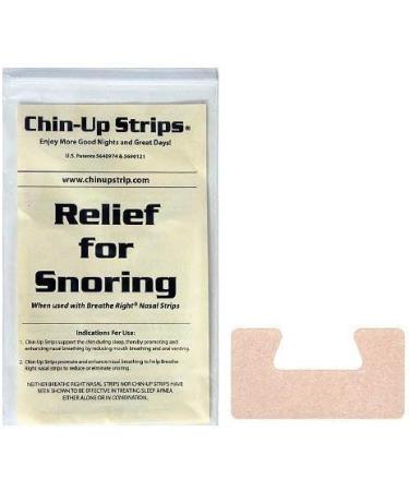 Chin-Up Strips Horseshoe Model: Prevent Dropping Open Mouth During Sleep, Stops Snoring & Dry Mouth, Ideal for CPAP Users - 30 Night Supply - Buy Online on GoSupps.com