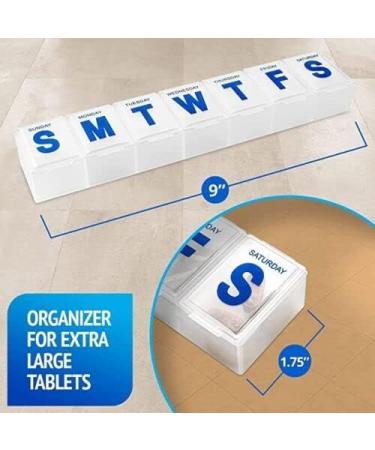 7-Day Pill Organizer Box for Vitamins & Medicine | Clear Case Holder - Best for Travel & Daily Use - Buy Online on GoSupps.com