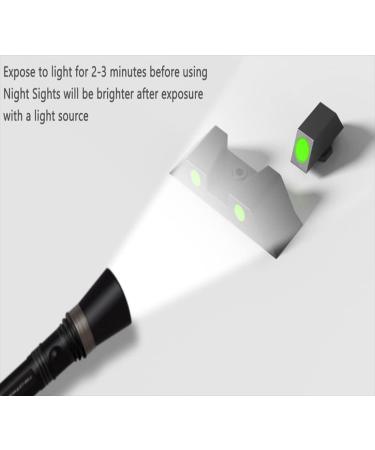 Levien Night Sights - Glow in Dark for Glock 17/17L, 19, 22-27, 28-39 - Non-Tritium with Assembly Tools - Buy Online on GoSupps.com