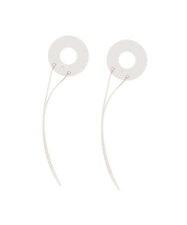 MUSISALY 2pcs Heating Rings for Replacing Coils Replacement Hot Rings Heated Curlers Plastic White
