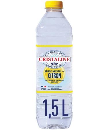 Cristaline Lime Flavoured Spring Water 1.5 L (Pack of 4) - Buy Online on GoSupps.com