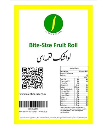 Bite-Size Lavashak Fruit Leather - 1 Pound (16oz) | Premium Quality Snack - Buy Online on GoSupps.com