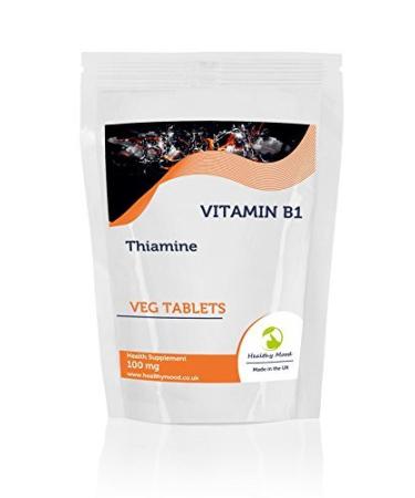Vitamin B1 THIAMINE 100mg 30/60/90/120/180 Veg Tablets Pills Supplements (30) - Buy Online on GoSupps.com