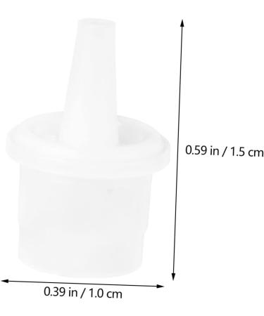 POPETPOP 20pcs Transparent Tools Cap Extended Tool Glue Lash Replacement Nozzle Tips Plastic Anti-blocking - Buy Online on GoSupps.com