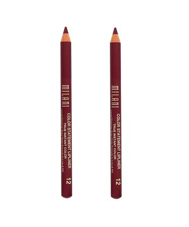 Milani Color Statement Lipliner Bordeaux 12 - Pack of 2 | Long-lasting Formula - Buy Online on GoSupps.com