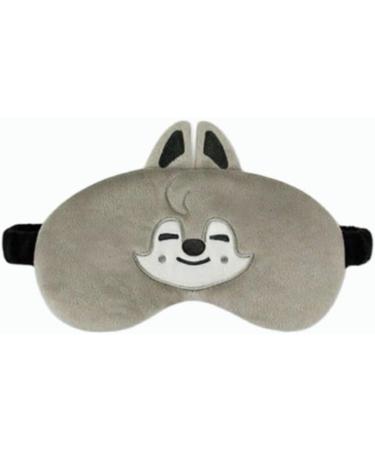 Stray Kids Kpop Eye Mask World Tour MANIAC SKZOO Wolfchan Short Plush Sleeping Mask - Buy Online on GoSupps.com