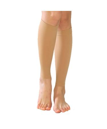 Compression knee socks Supporting Floor Pain Development Print Blooding Soft varicose vein stocking Perfect for sports work at home relapse prevention treatment of varicose veins flesh XXL (Flesh M)