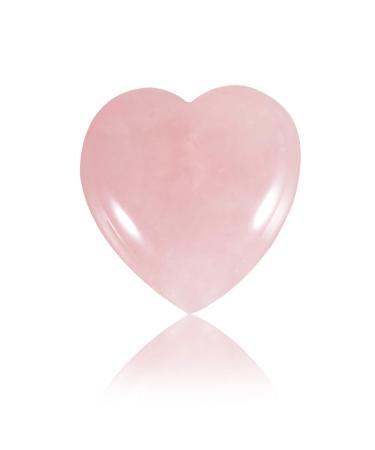 Healing Crystal Rose Quartz Crystal Heart Shape Love Worry Stone for Healing Reiki Meditation Therapy Stress Relief Home Decoration 1Pcs 20x20x10mm Rose Quartz_1pcs