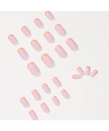 RUNRAYAY 24pcs Orange Press on Nails - Medium Almond Shape Acrylic Nails for Women & Girls - Buy Online on GoSupps.com