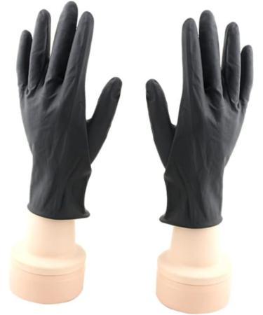 Vaguelly 10pi ces Kit Moufles De Protection Noirs Latex R utilisables Pour Teinture Capillaire Et Soins Salon Professionnel - Buy Online on GoSupps.com