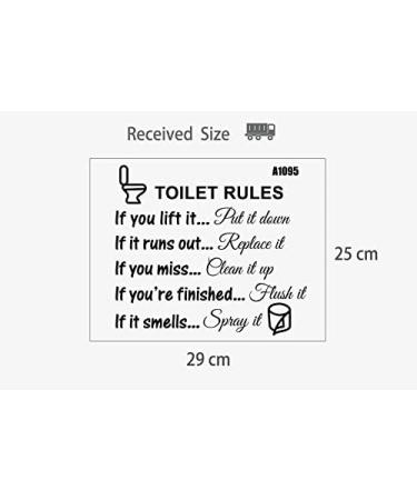 Jiuhong Funny Man's Woman's Washroom Toilet Sign Wall Sticker Home Decor - DIY Removable Bathroom WC Door Accessory for Kids Room - Buy Online on GoSupps.com