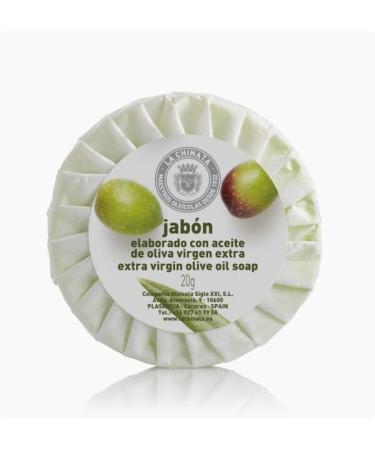 ENOVINOS THE WINE BRAND La Chinata pleated olive oil soap pill 20 g for body and face - Moisturizing and regenerating normal combination and sensitive skin - Non-irritating - Strawberry and pleasant fragrance