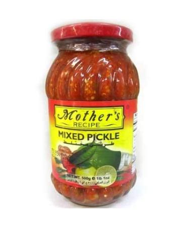 Mother's Recipe Mixed Pickle ** (Authentic Indian Taste) ** (Product of India) (1 lb 1 oz (500 gm)) - Buy Online on GoSupps.com