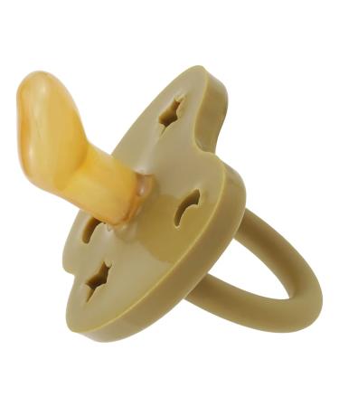 Buy Hevea Colored Natural Rubber Pacifier - Eco-Friendly BPA-Free Plant-Based (Olive 3-36 Months) - Safe & Sustainable Baby Soother - Buy Online on GoSupps.com