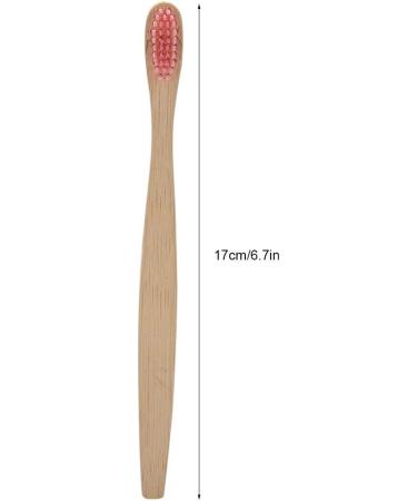 Psytfei Bamboo Toothbrush - Soft Nylon Bristles for Adults & Kids | Eco-Friendly Wooden Toothbrushes in 6 Colors (Red) - Buy Online on GoSupps.com