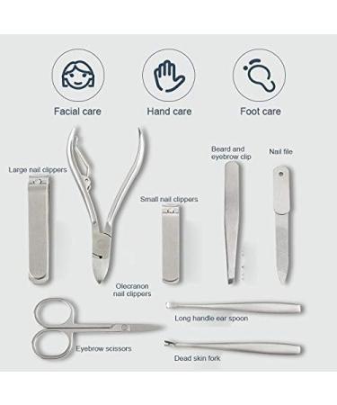 Nail Clippers Set 6 Pieces Or 8 Pieces of Stainless Steel Thick Nail Clippers Nail Clippers Zipper Bag Nail Clippers Set Professional Manicure Knife Trim Nail Pedicure Tools for Feet (Color : A) - Buy Online on GoSupps.com