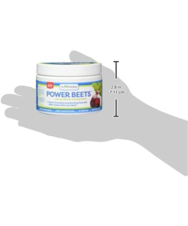 Nu-Therapy Power Beets - Super Concentrated Circulation Superfood - Acai Berry Pomegranate Flavor - Non-GMO Beet Juice Powder - 30 Servings - 5.8 oz - Buy Online on GoSupps.com