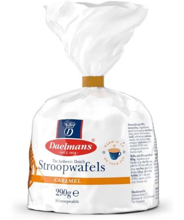Daelmans Stroopwafels - Caramel Wafers - Box with 15 Clip bags (290 gram per Clip Bag) - Authentic Dutch Caramel Waffle - Stroopwaffels - Buy Online on GoSupps.com