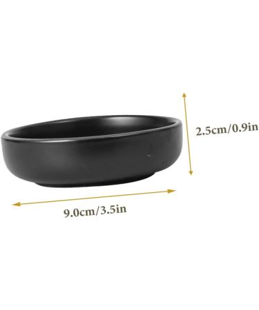 Zerodeko 4 Pcs Sauce Dish Vinegar Dish Ramekins Serving Dish Fruit Oriental Sauce Dishes Prep Bowls for Cooking Small Dessert Bowls Ceramic Dipping Dish Dip Bowls Olive Oil Fries re-usable 9X9X2.5CMx2pcs Blackx2pcs - Buy Online on GoSupps.com