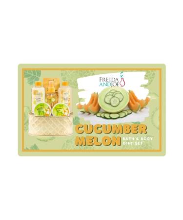 Cucumber Melon Bath & Body Spa Gift Set for Women - Ultimate 7-Piece Relaxation Basket | Body Mist Lotion Shower Gel & Bubble Bath Salts | Perfect International Shipping - Buy Online on GoSupps.com