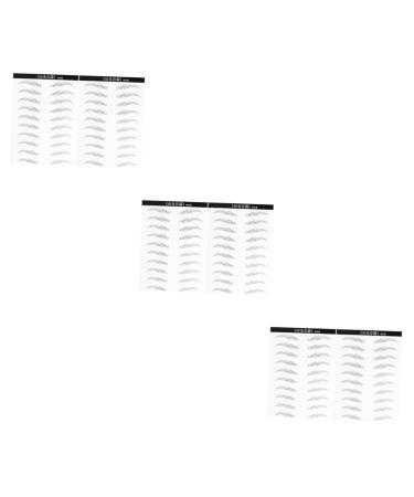 Beavorty 6 Sheets Pairs Beauty Eyebrow Stickers Eyebrow Transfer Simulation Eyebrow Hair 6d Makeup Tools