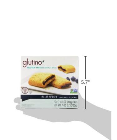 Glutino Gluten Free Blueberry Breakfast Bars - 5 Pack (1.41 oz each) - Buy Online on GoSupps.com