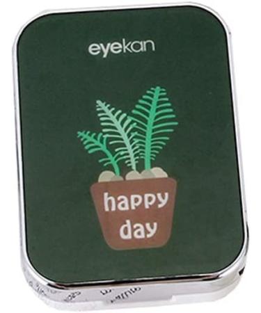 Optometry lens container contact lens container box contact lens box for girls heart beauty contact partner box personality cute portable cartoon-shadow-lens box (color: D) (FA)