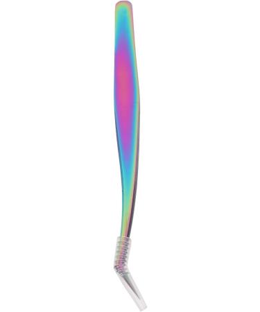 Colorful Stainless Steel Eyelash Tweezers for Perfect Extensions - Long Sloping Design for Home Use - Buy Online on GoSupps.com