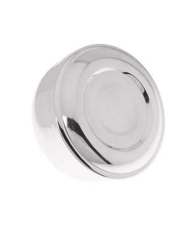 Aoyeah stainless steel shave with lid large depth glossy surfaces diameter household rasier shell for bathrooms clean and hygienic shaving tool with lid