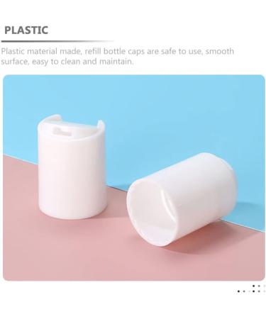 Beaupretty 6PCS Black Disc Shampoo Bottle Lids - Replacement Lotion Caps for 24mm Bottles | Travel & Home Use - Buy Online on GoSupps.com