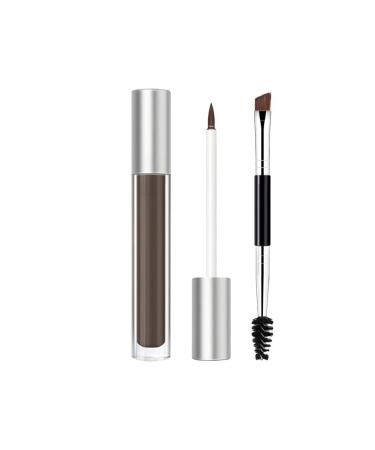 Lucoss Eyebrow Gel - Waterproof Eyebrow Pencil & Long Lasting Semi Permanent Eyebrow Gel Makeup Pencil Eyebrow Colors Gel With Brush Set, Dark Brown, Light Brown, Black