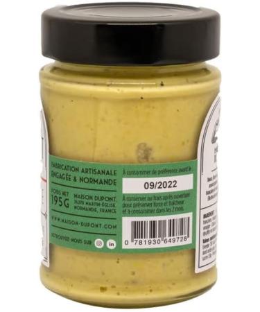 Maison Dupont White Mustard with Cider Vinegar 195 g Pot Made in Calvados - Buy Online on GoSupps.com