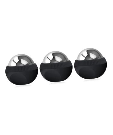 Beaupretty 3st massage globe made of stainless steel manual massage roller ball for the household massage device relax foot massage device for feet face massage gel fluid body fitness ball